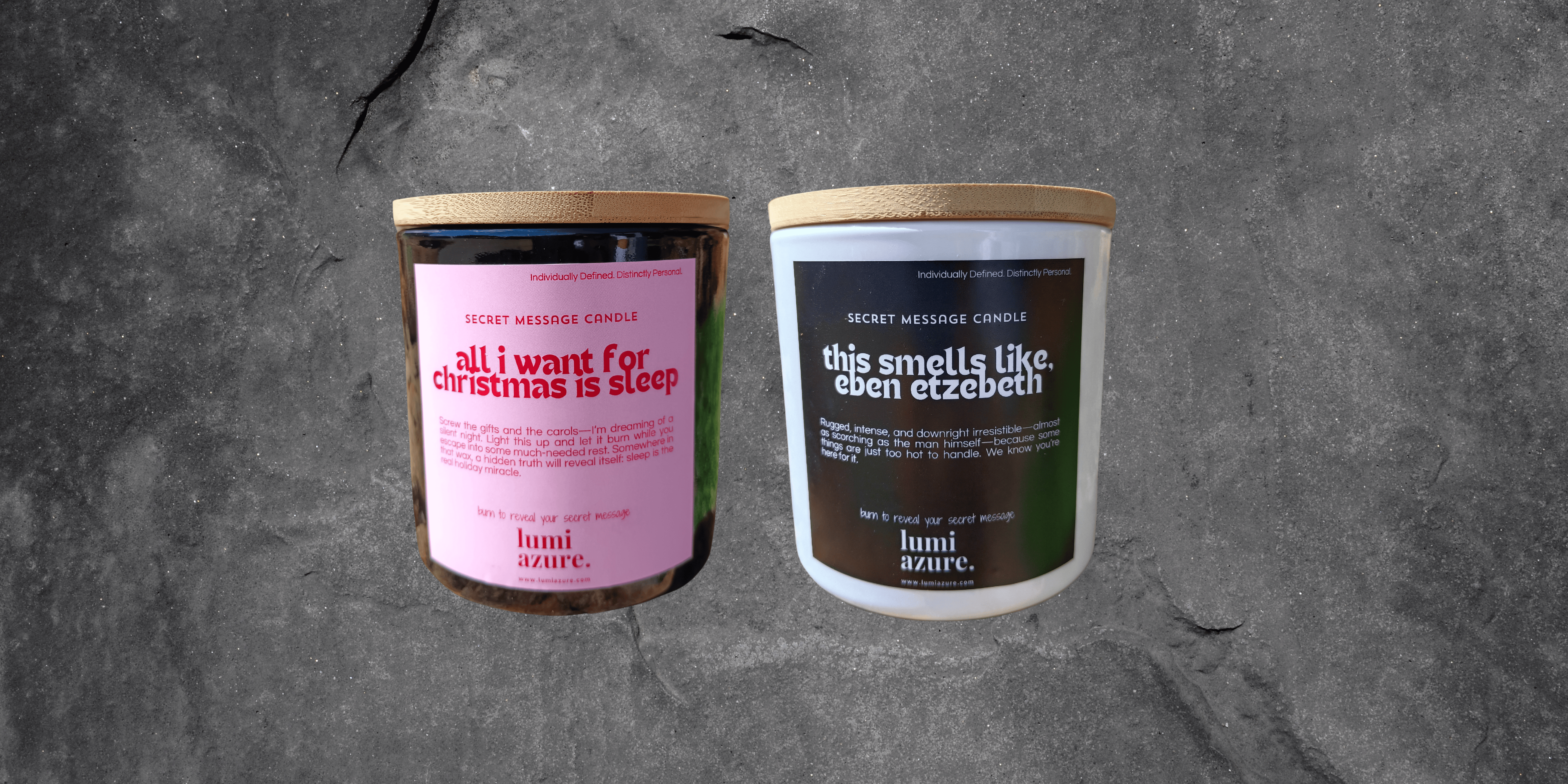 Secret Message Candles