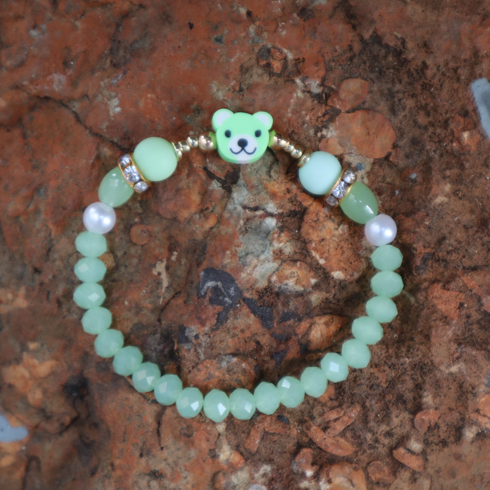 Minty Bear Bracelet