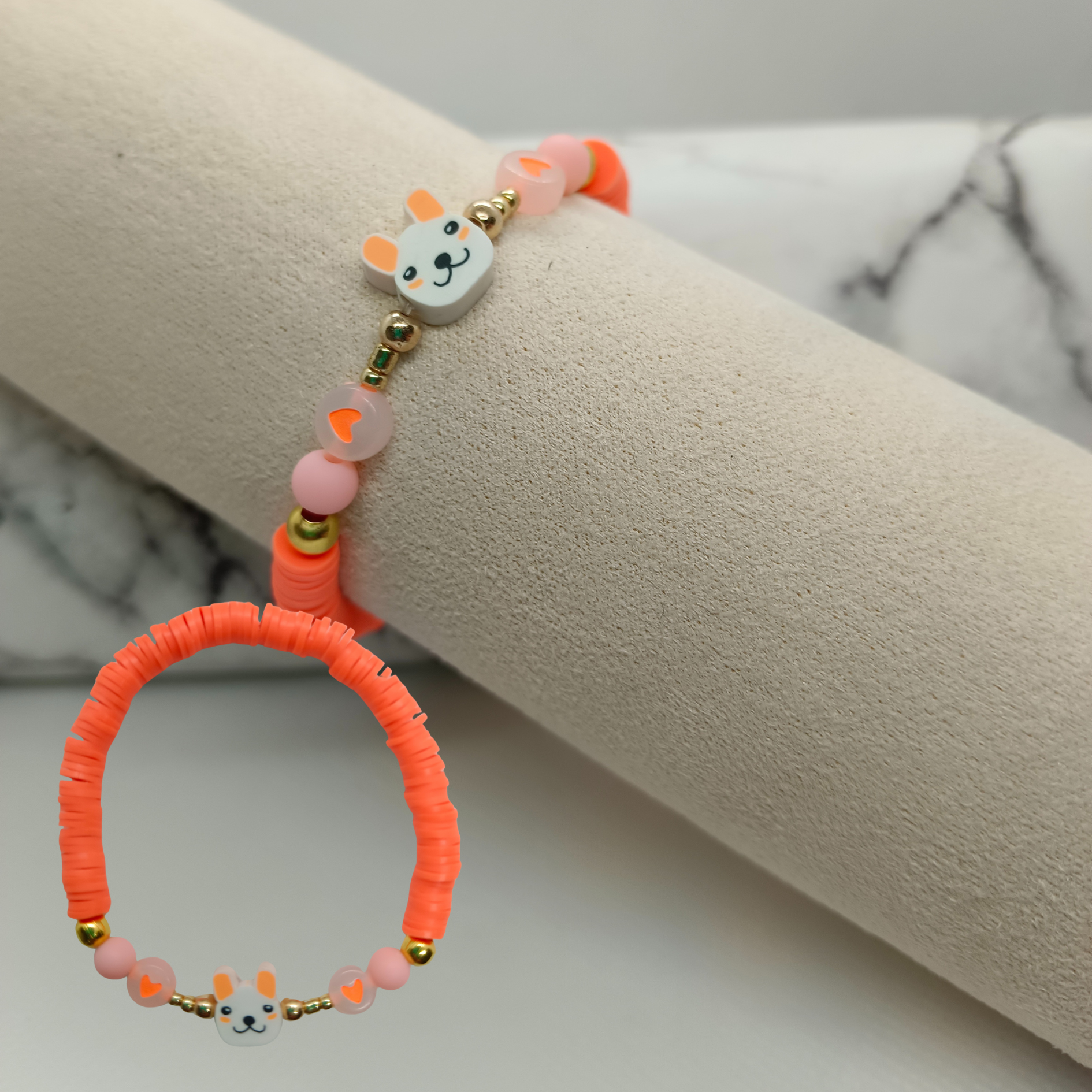 A Hop Skip and a Peach Bracelet